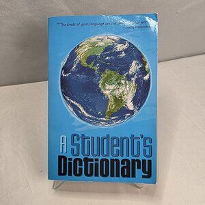 Vintage A Student’s Dictionary Paperback Blue Earth Cover School Study Book Y2K